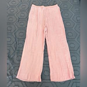 NWT Matilda Jane Curtain Call Pink Pleated Pants, Size L